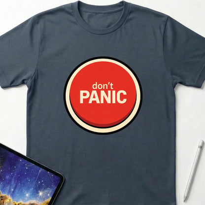 Don't Panic T-Shirt Dark Heather