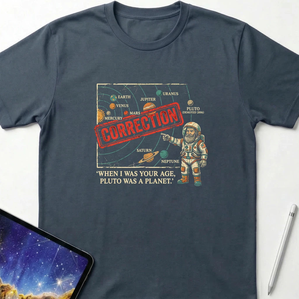 Pluto was a Planet T-Shirt Dark Heather