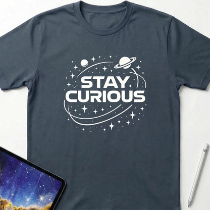 Stay Curious T-Shirt Dark Heather