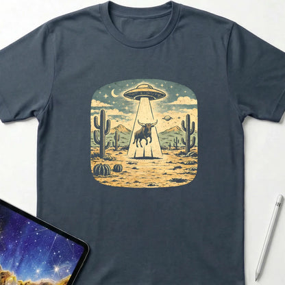 Surprised Steer T-Shirt Dark Heather