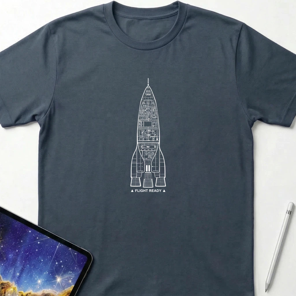 Orbital Flight T-Shirt Dark Heather