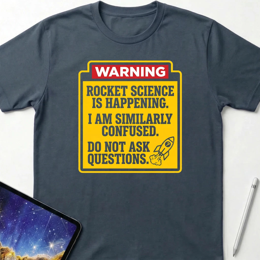 WARNING Rocket Science T-Shirt Dark Heather