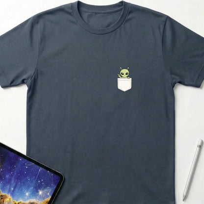Pocket Alien T-Shirt Dark Heather