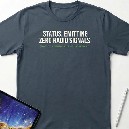 The Radio Silence T-Shirt Dark Heather
