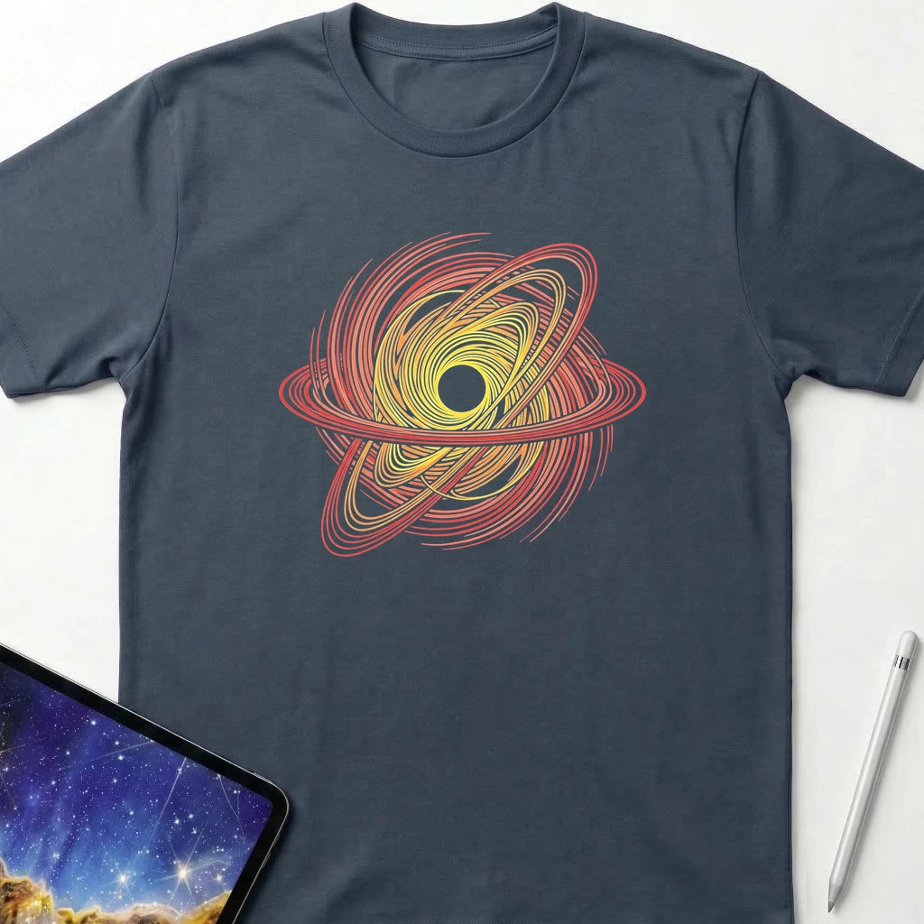 Kinetic Art Black Hole T-Shirt Dark Heather