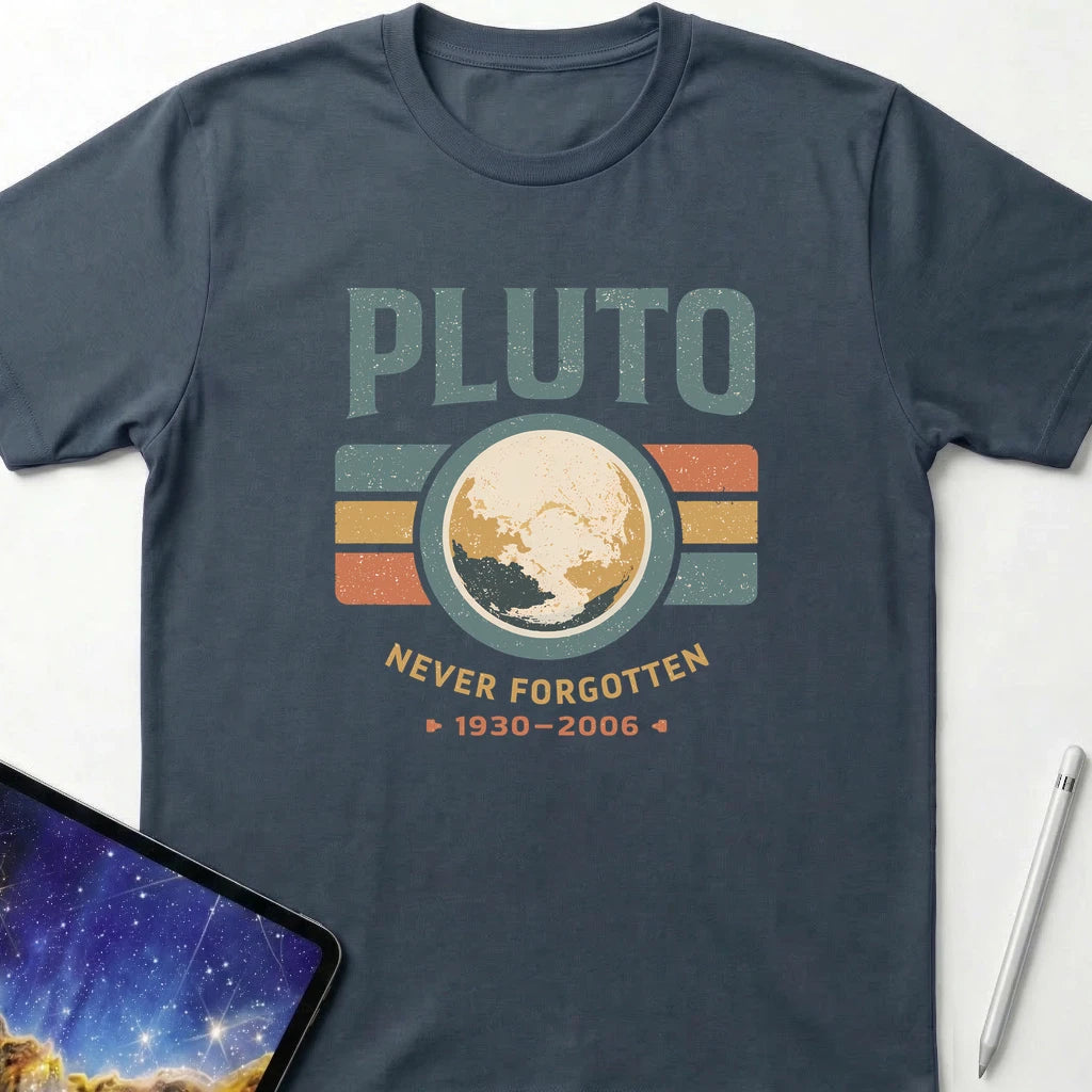 Pluto Never Forgotten T-Shirt Dark Heather