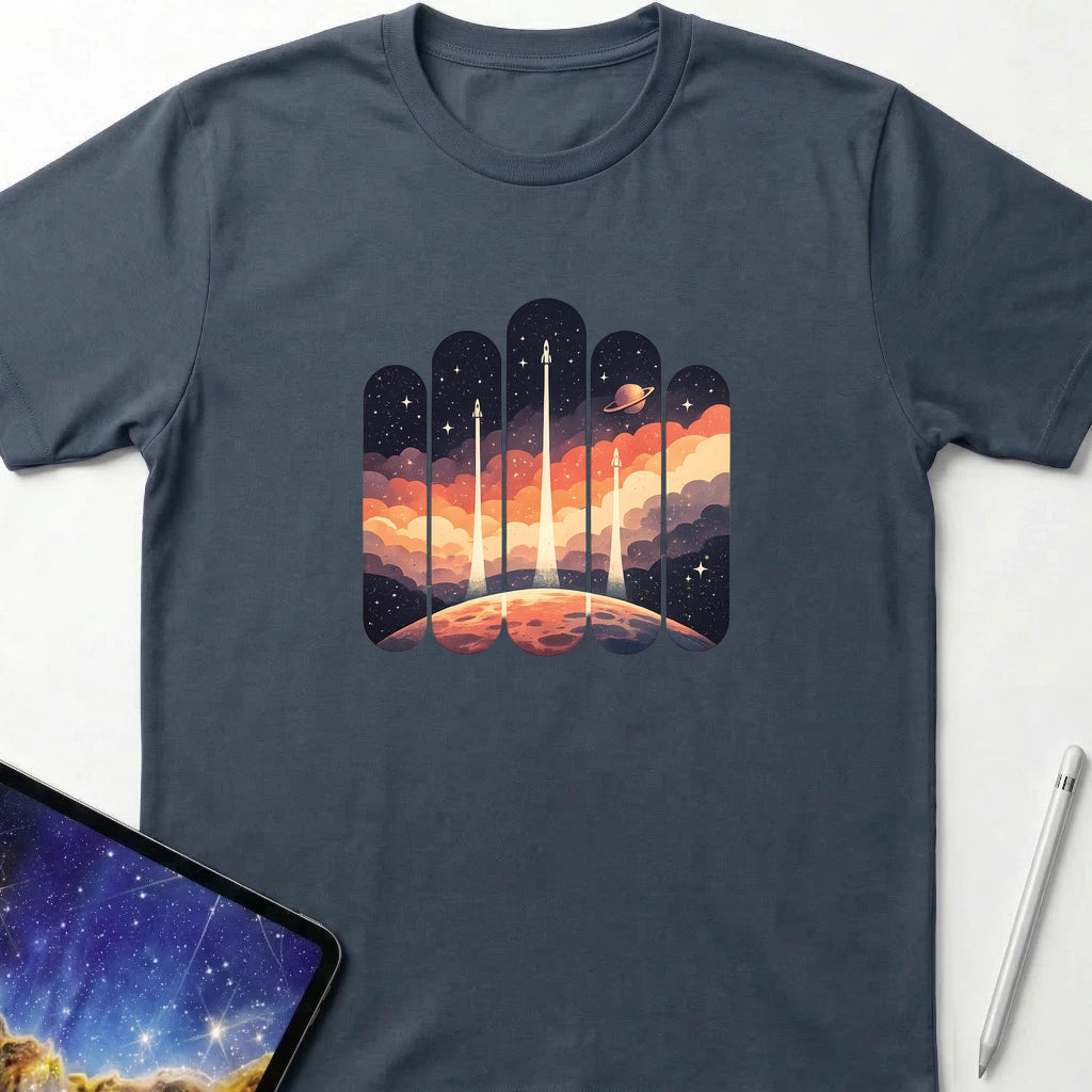 Pillars of Orbit T-Shirt Dark Heather