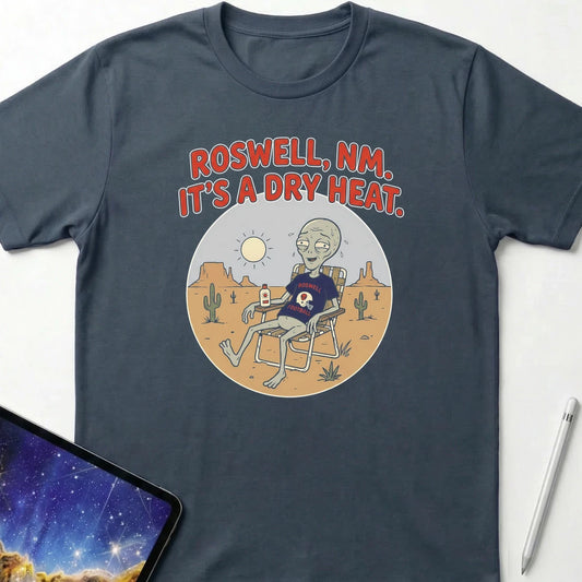 Roswell NM Dry Heat T-Shirt Dark Heather