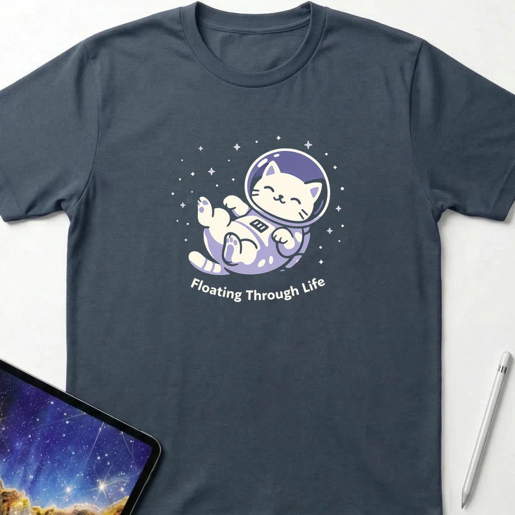 Floating Through Life T-Shirt Dark Heather