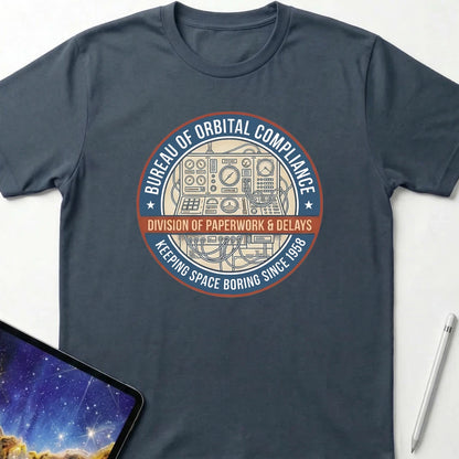 Bureau of Orbital Compliance T-Shirt Dark Heather