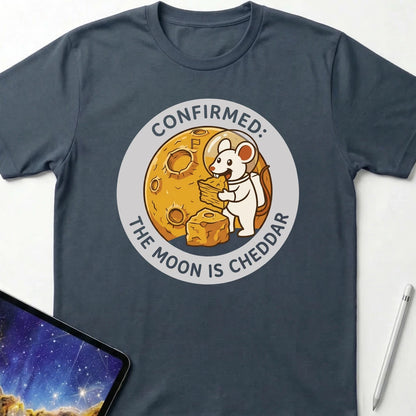 The Moon is Cheese T-Shirt Dark Heather