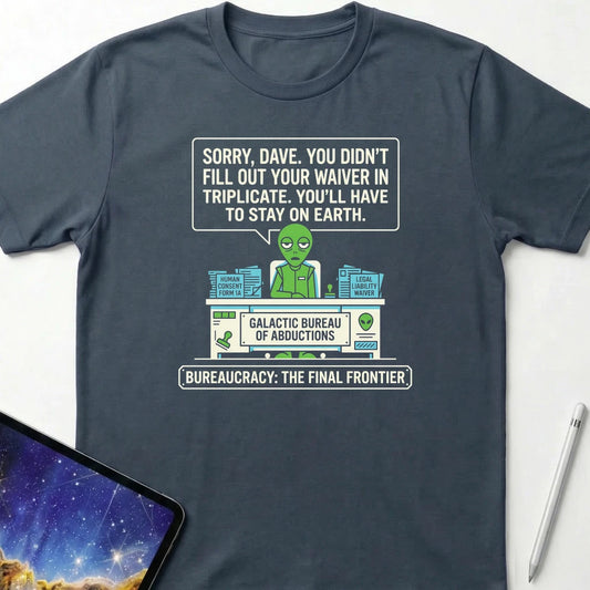Bureaucracy the Final Frontier T-Shirt Dark Heather