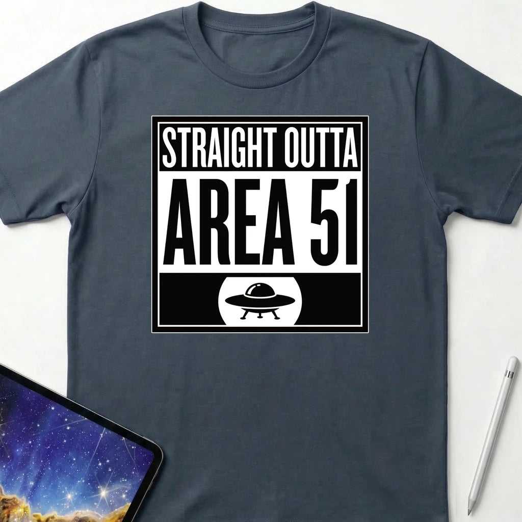 Straight Outta Area 51 T-Shirt Dark Heather