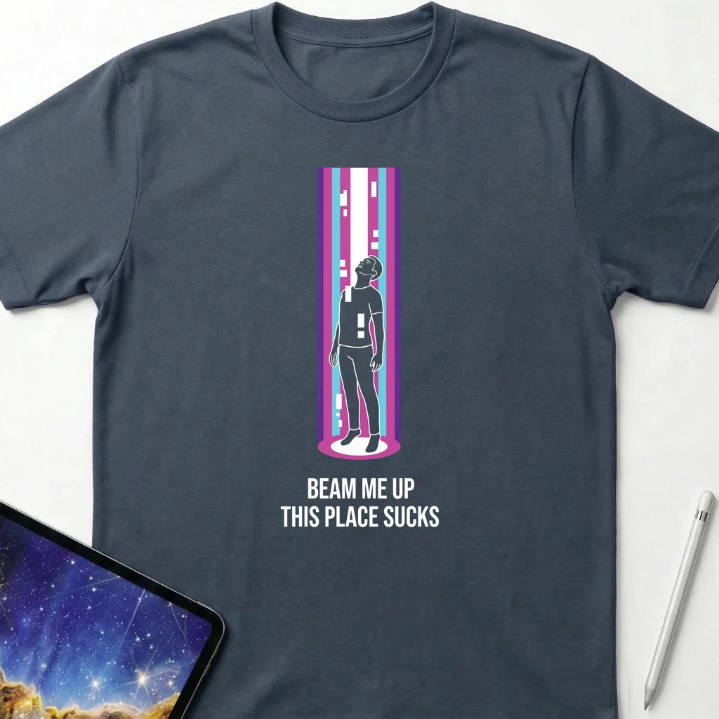 Beam Me Up T-Shirt Dark Heather