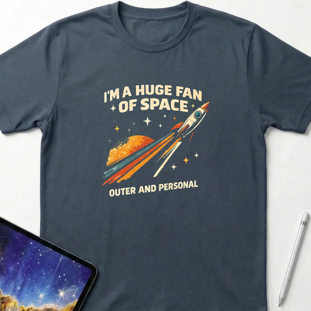 I'm a Huge Fan of Space T-Shirt Dark Heather