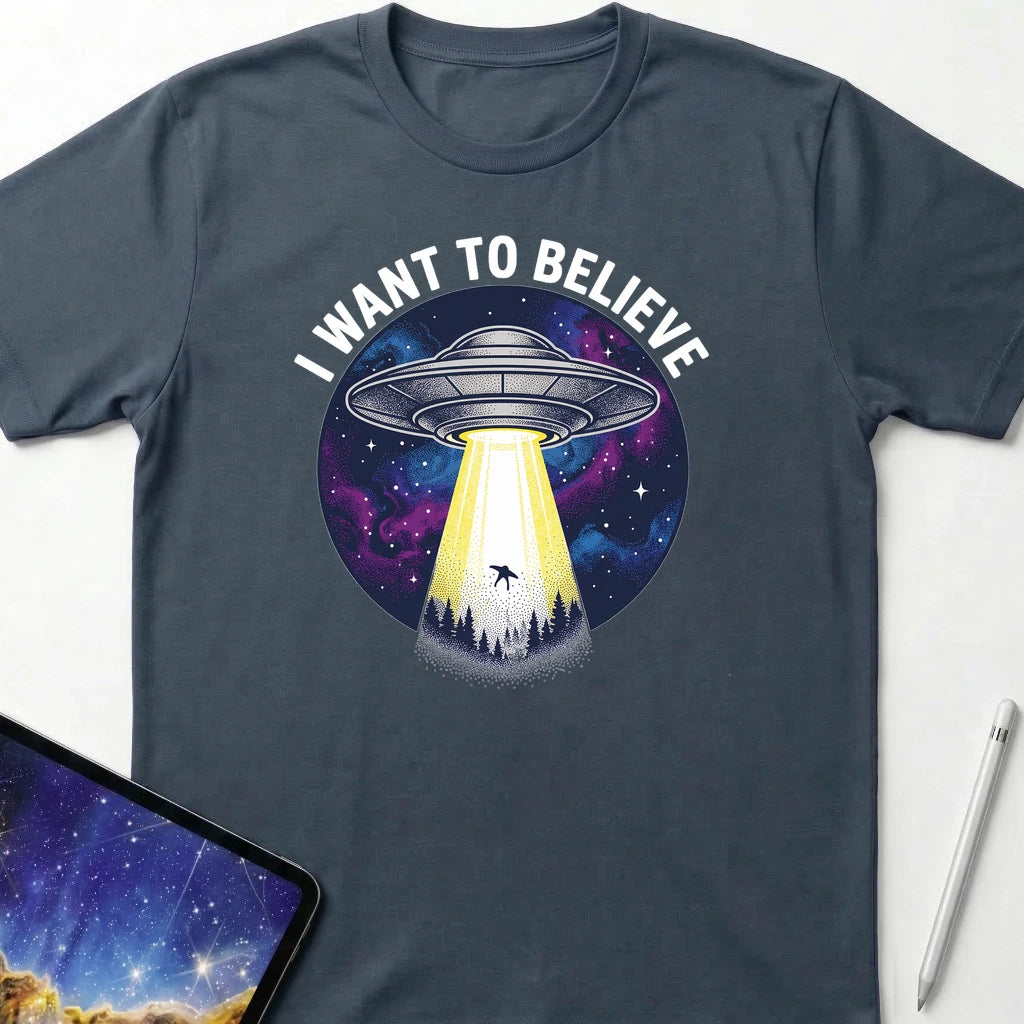 I Want to Believe T-Shirt Dark Heather