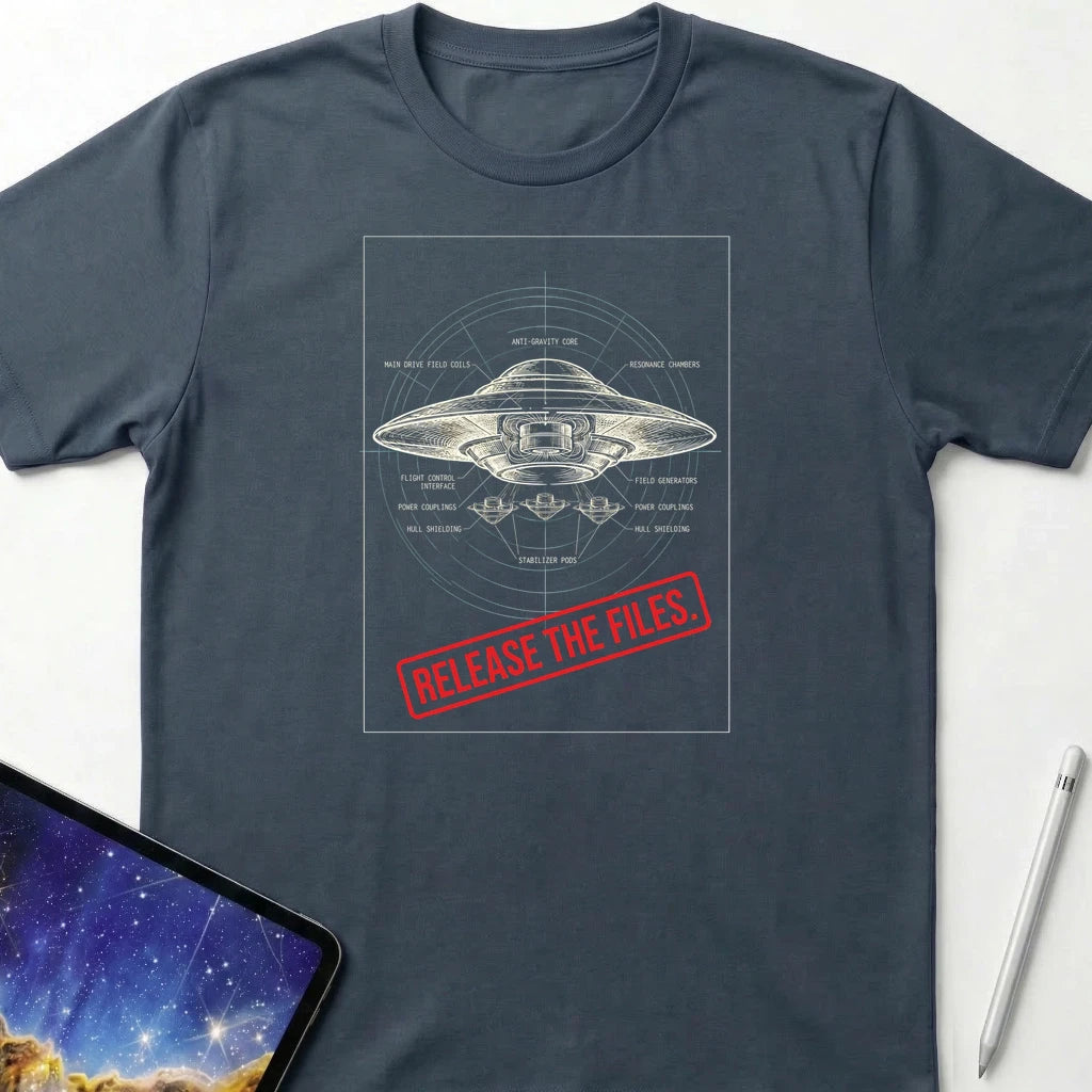 Release the Files T-Shirt Dark Heather