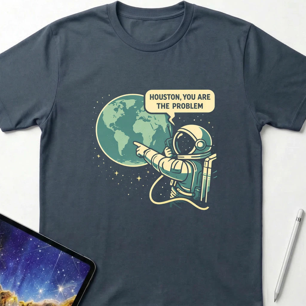 Houston You Are the Problem T-Shirt Dark Heather
