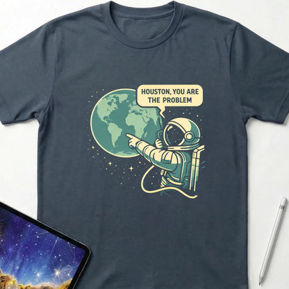Houston You Are the Problem T-Shirt Dark Heather
