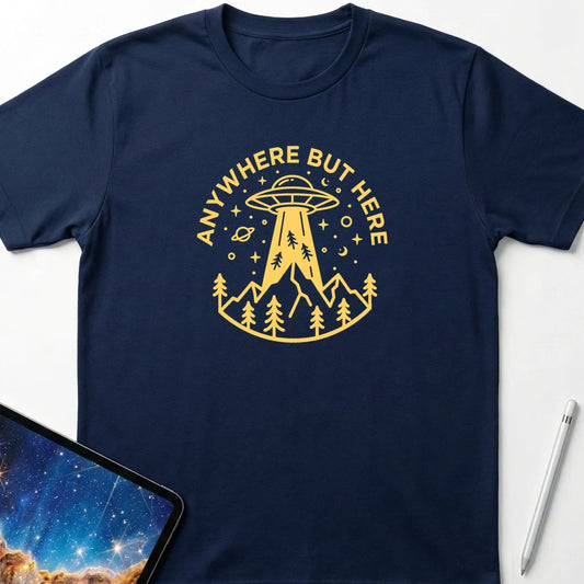 Anywhere But Here T-Shirt Navy