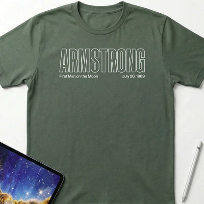 Armstrong First 1969 T-Shirt Military Green