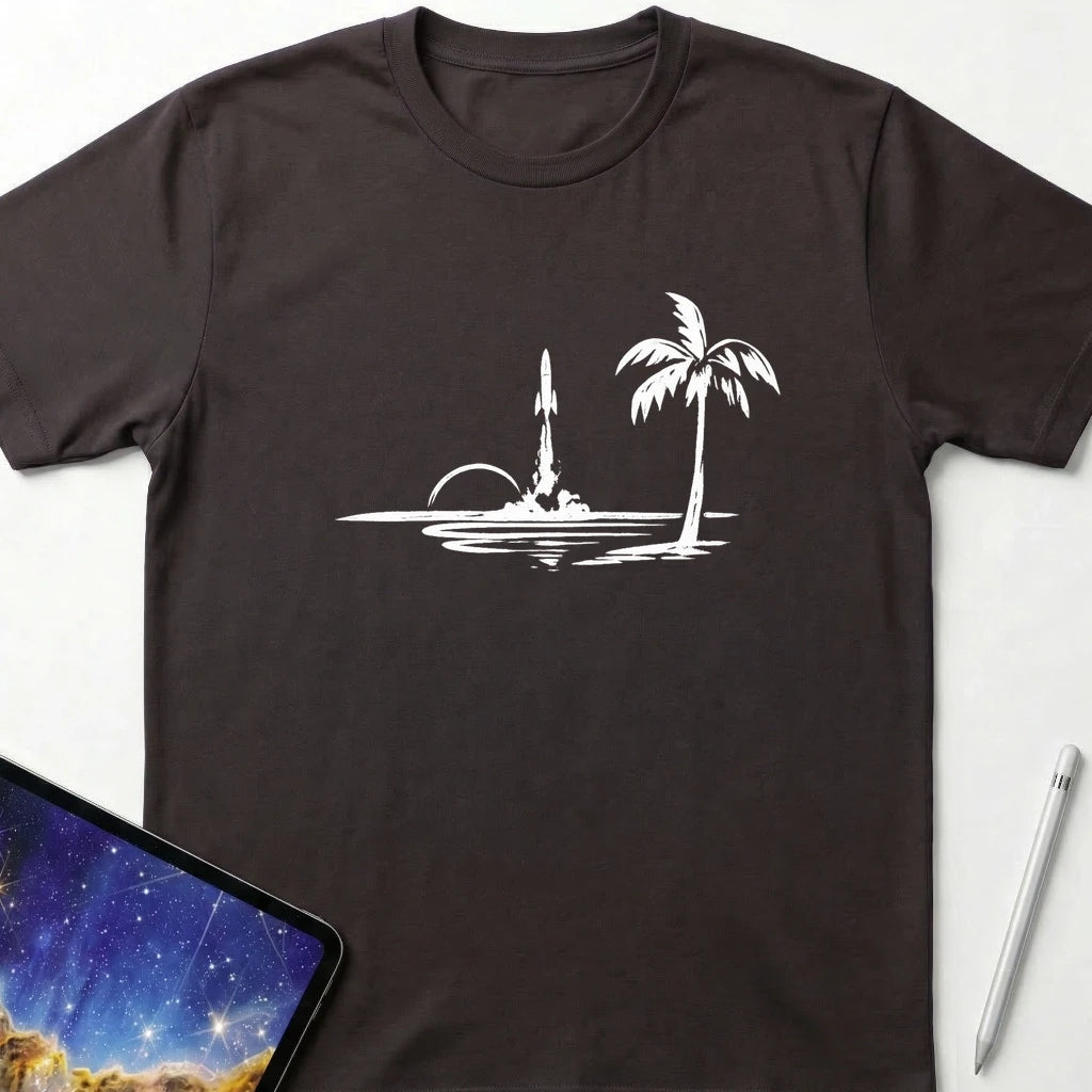 Florida Sunset Launch T-Shirt Dark Chocolate