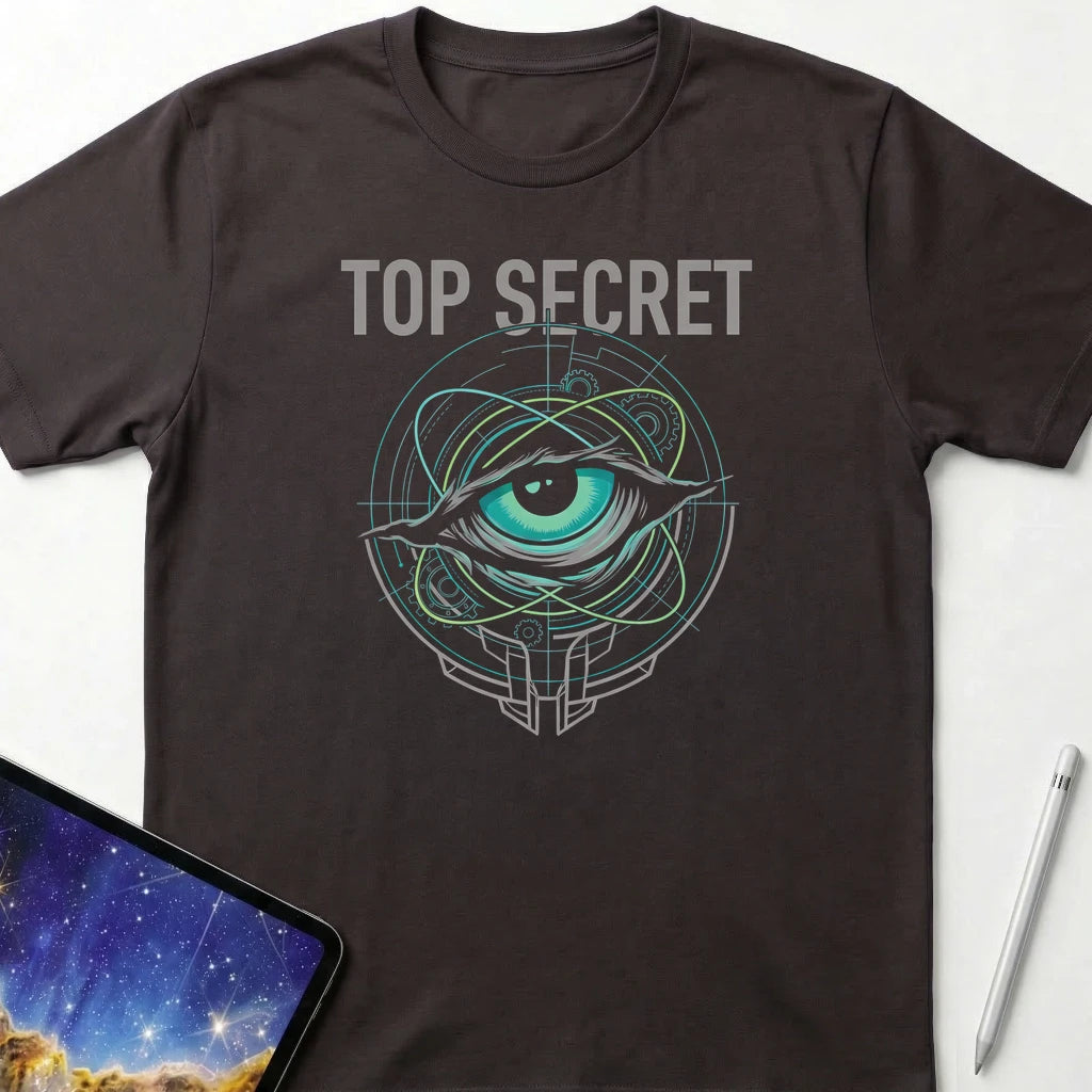 Top Secret T-Shirt Dark Chocolate