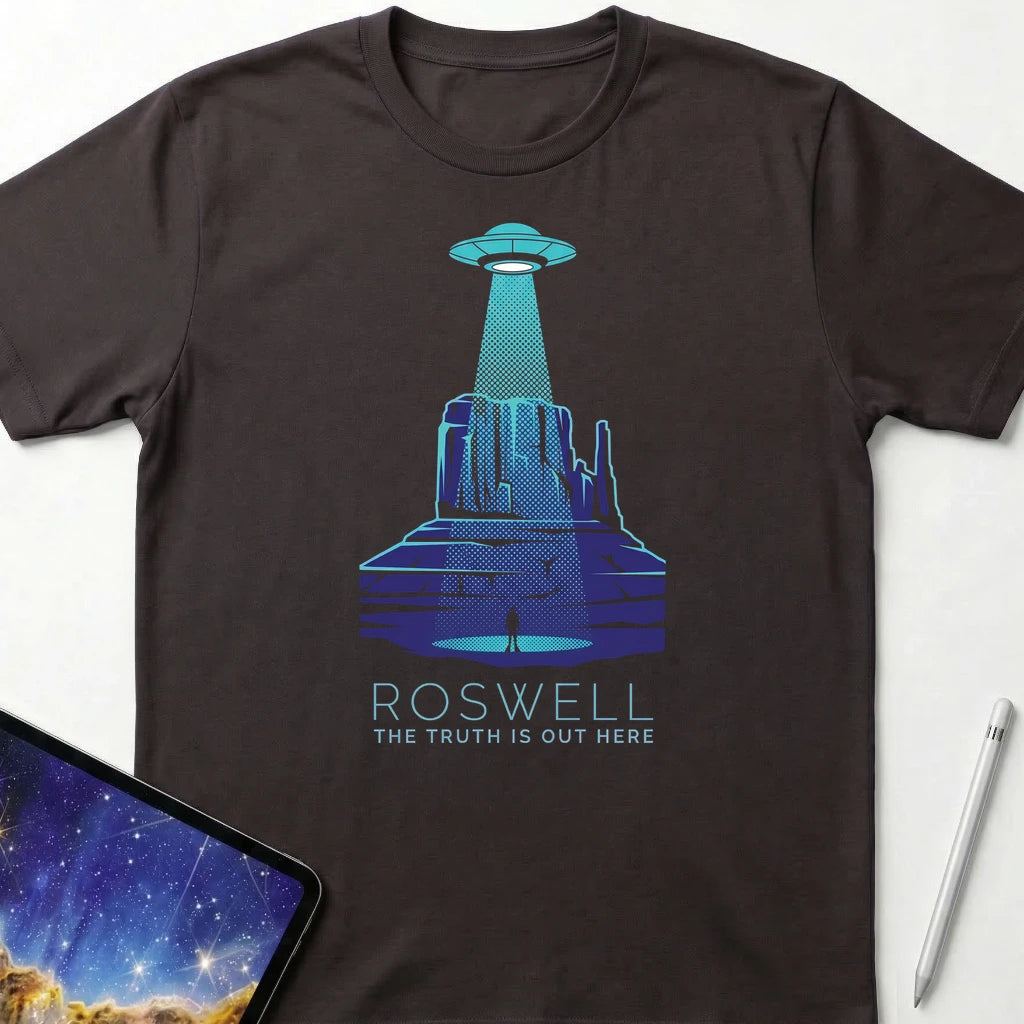 Roswell The Truth T-Shirt Dark Chocolate