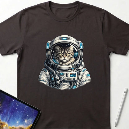 Houston, Purr-blem T-Shirt Dark Chocolate