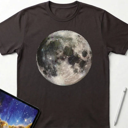 Detailed Moon T-Shirt Dark Chocolate