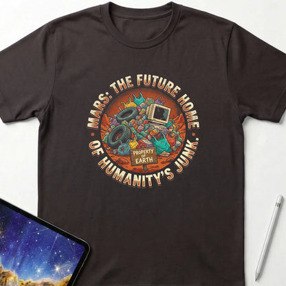 Mars Home of Junk T-Shirt Dark Chocolate