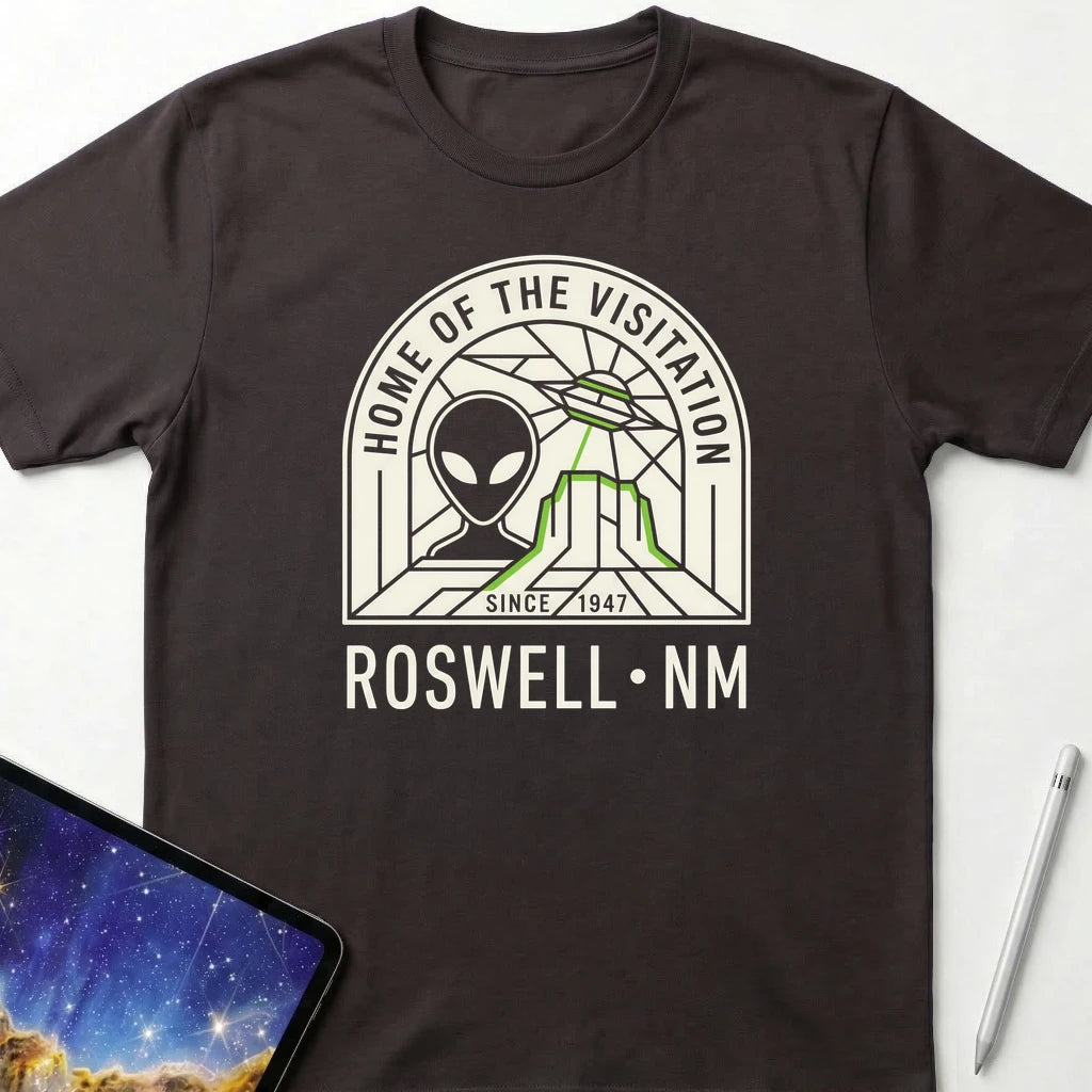 Roswell NM Visitation T-Shirt Dark Chocolate