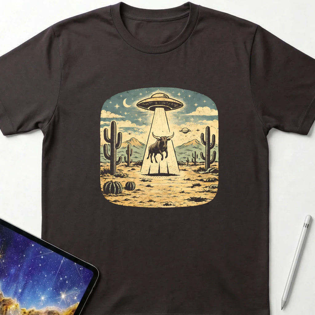 Surprised Steer T-Shirt Dark Chocolate