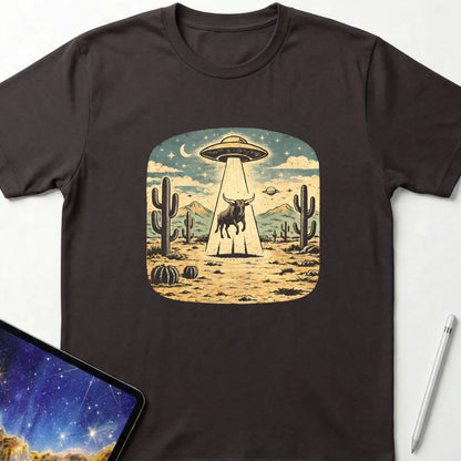 Surprised Steer T-Shirt Dark Chocolate