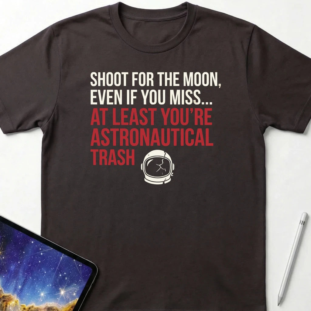 Shoot for the Moon T-Shirt Dark Chocolate
