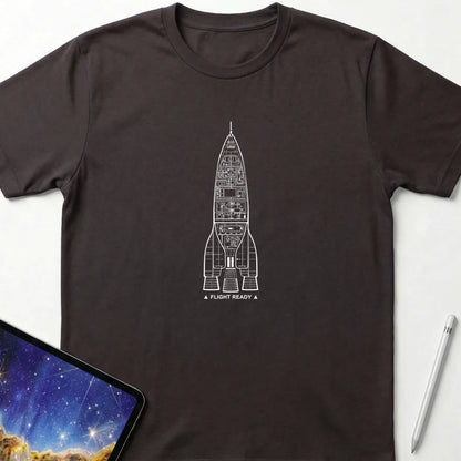 Orbital Flight T-Shirt Dark Chocolate