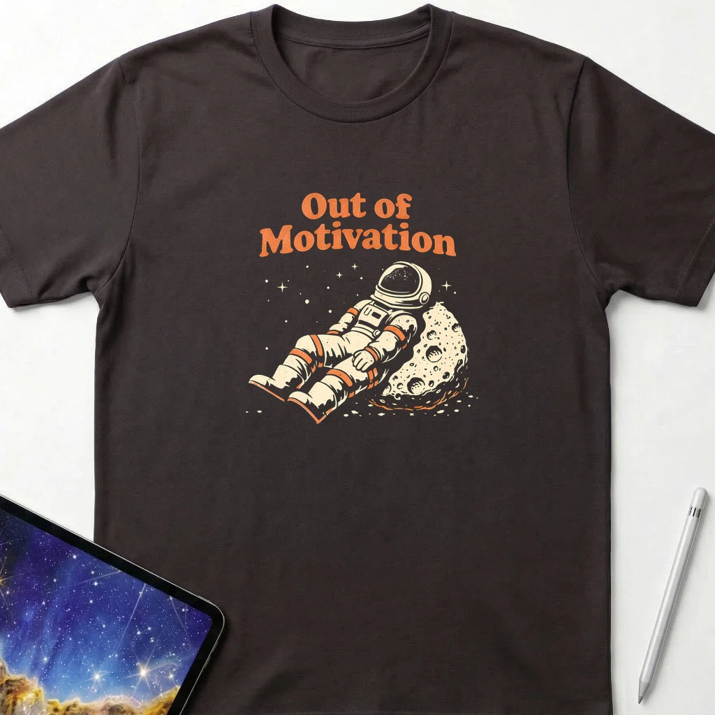 Out of Motivation T-Shirt Dark Chocolate