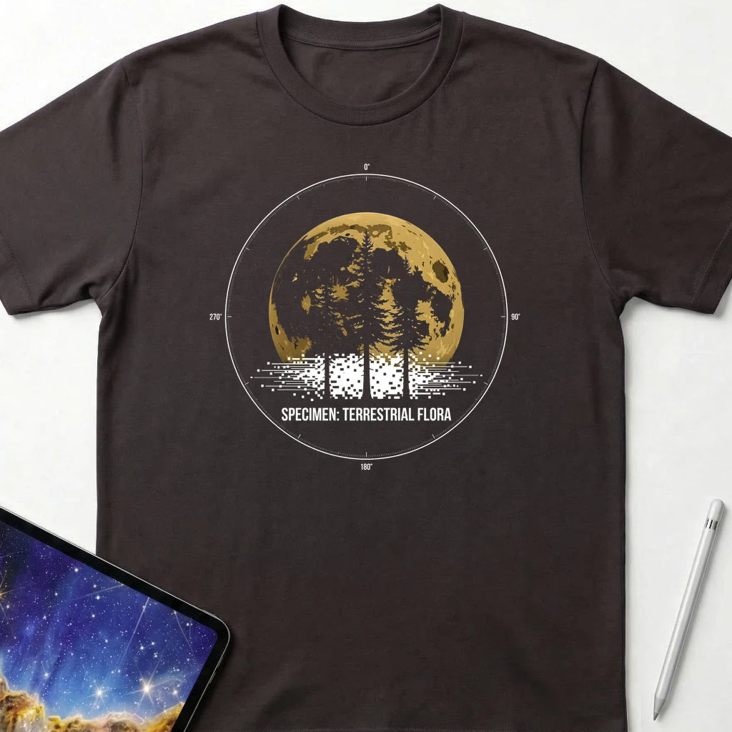 Terrestrial Flora T-Shirt Dark Chocolate