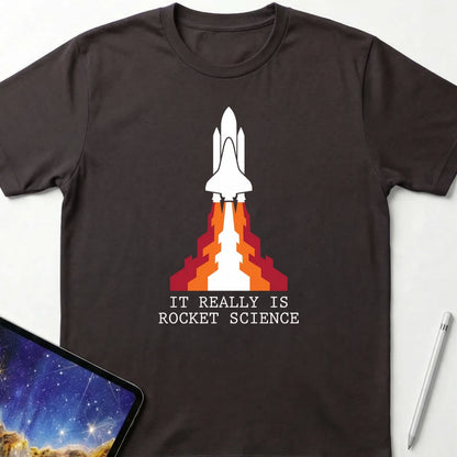 It Really Is Rocket Science T-Shirt Dark Chocolate