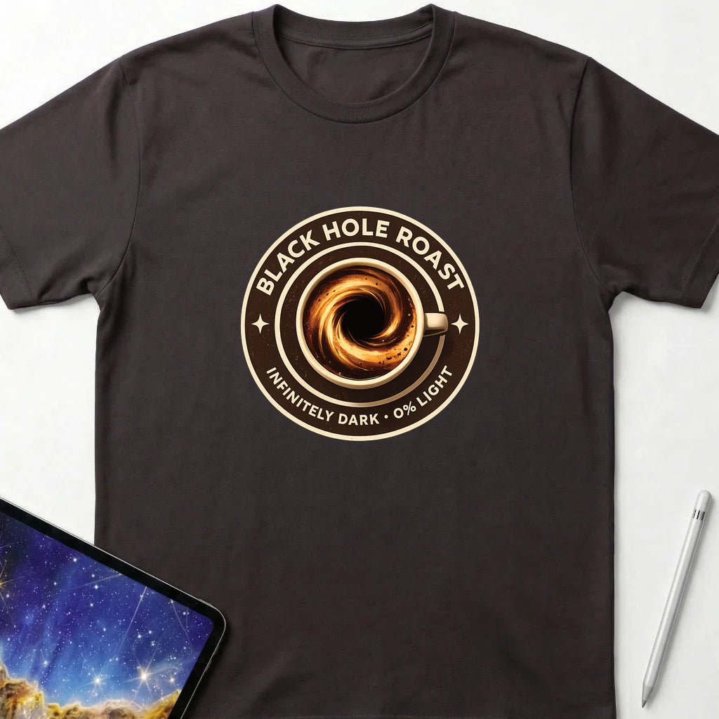 Black Hole Roast Coffee T-Shirt Dark Chocolate