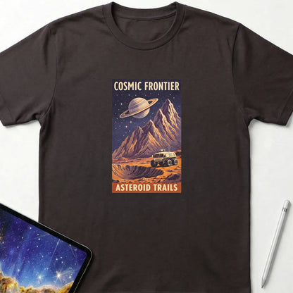 Asteroid Trails T-Shirt Dark Chocolate