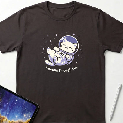 Floating Through Life T-Shirt Dark Chocolate