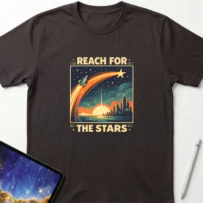 Reach for the Stars T-Shirt Dark Chocolate