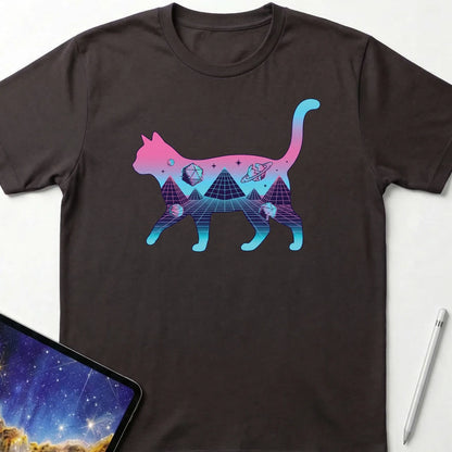 Retro-Futuristic Feline Dark Chocolate