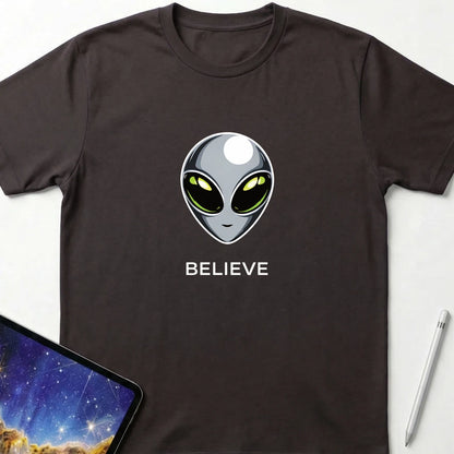Believe T-Shirt Dark Chocolate