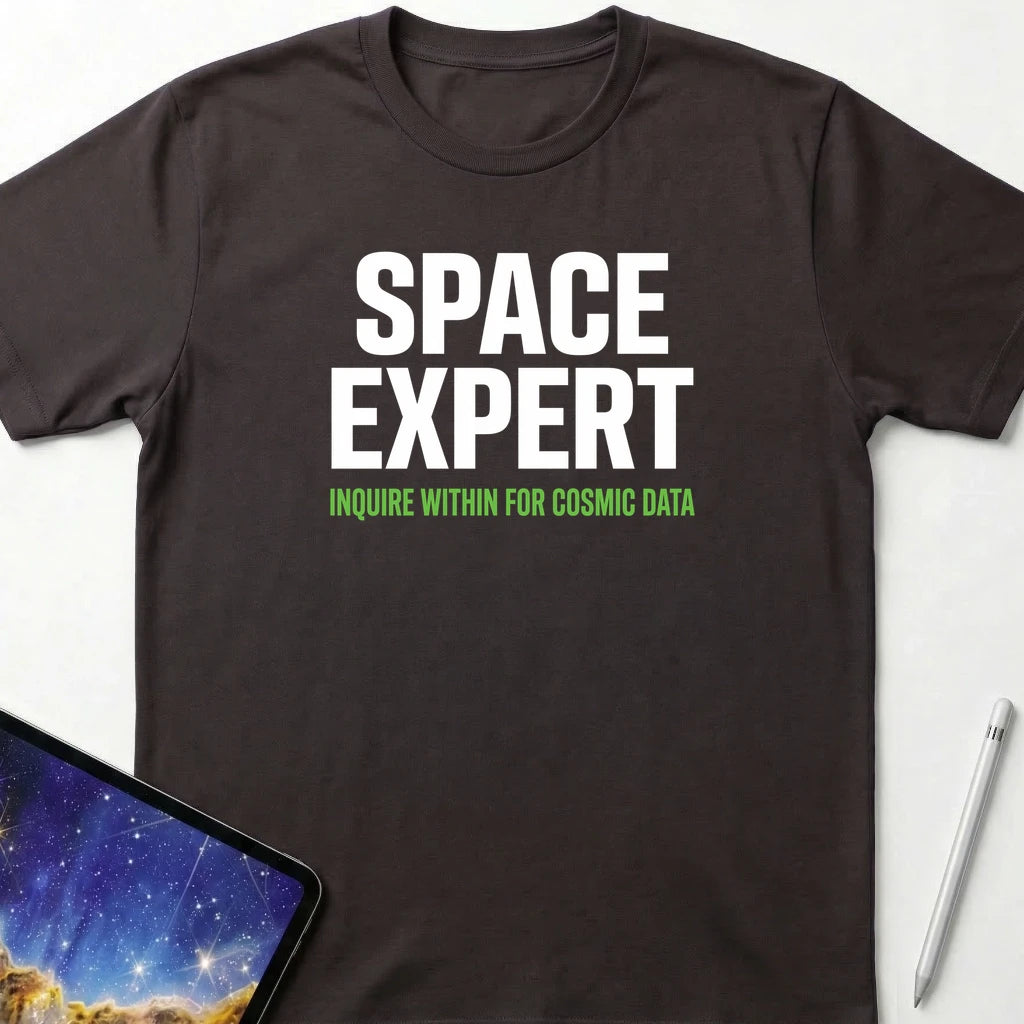 Space Expert T-Shirt Dark Chocolate