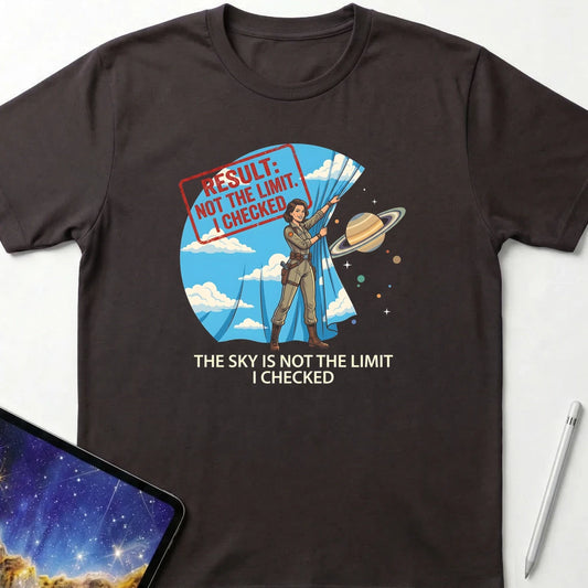 Sky is Not the Limit T-Shirt Dark Chocolate