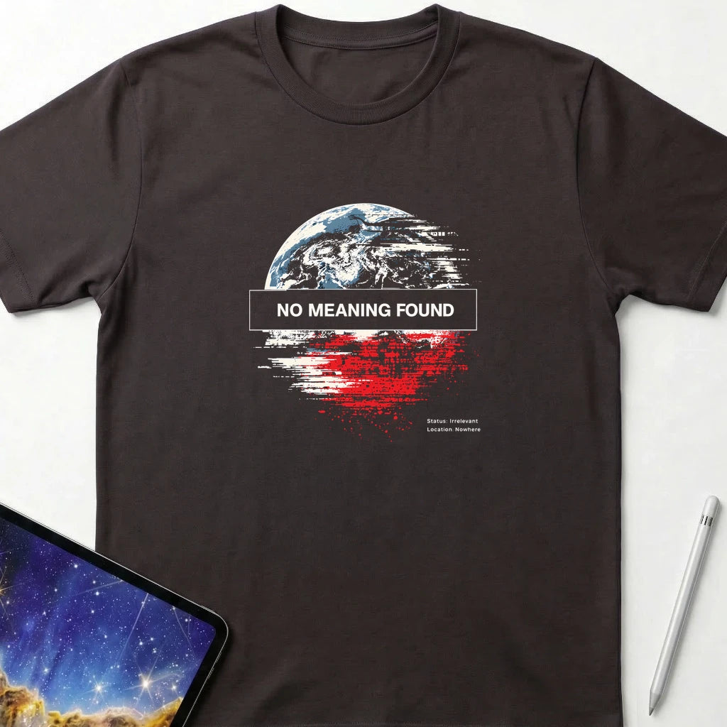 No Meaning Found T-Shirt Dark Chocolate