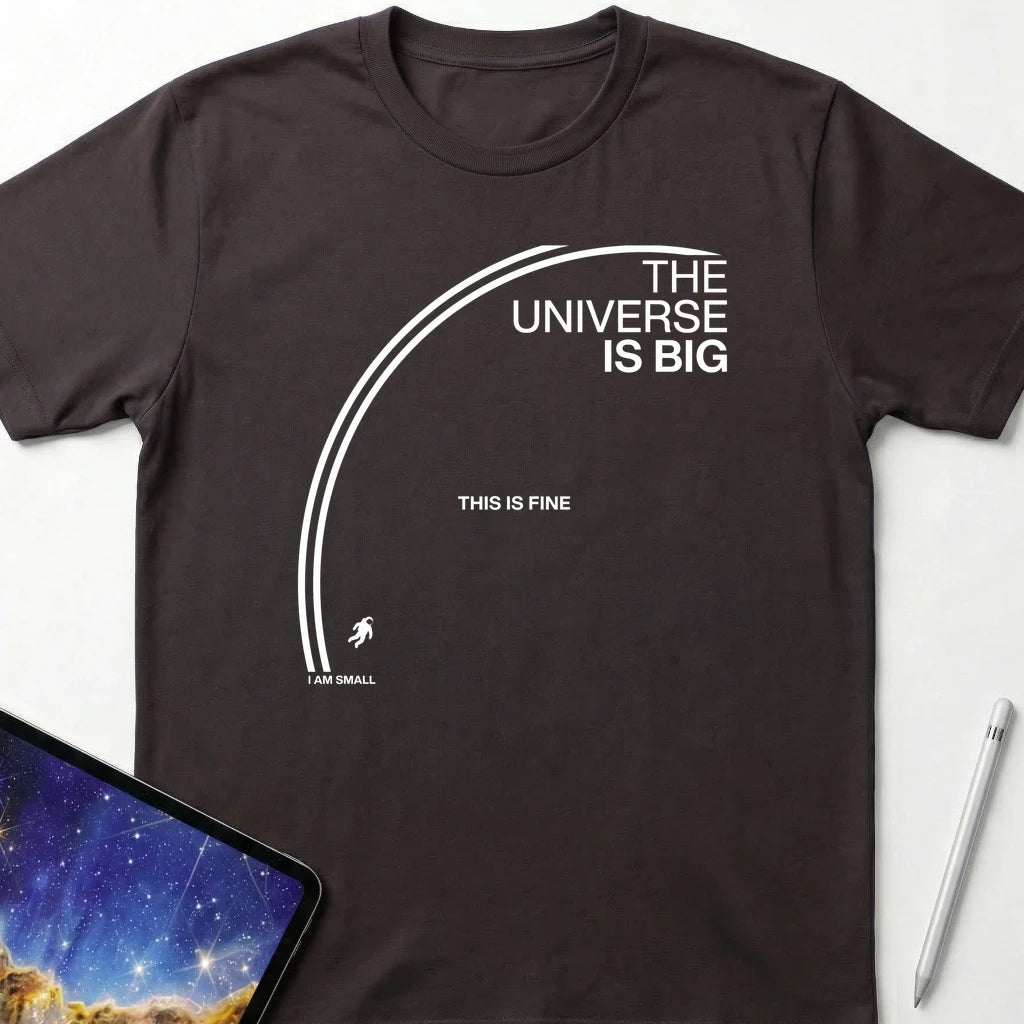 The Universe is Big T-Shirt Dark Chocolate