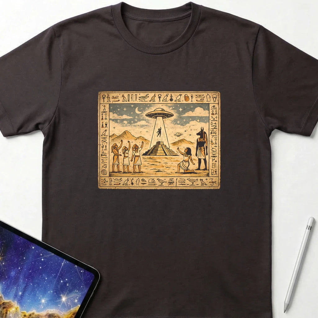 Ancient Visit T-Shirt Dark Chocolate